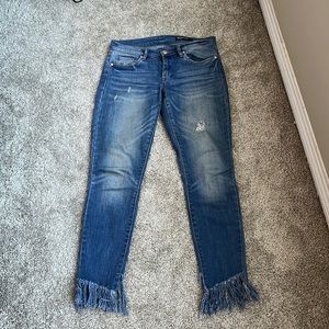 Size 27- Blank NYC fringed jeans